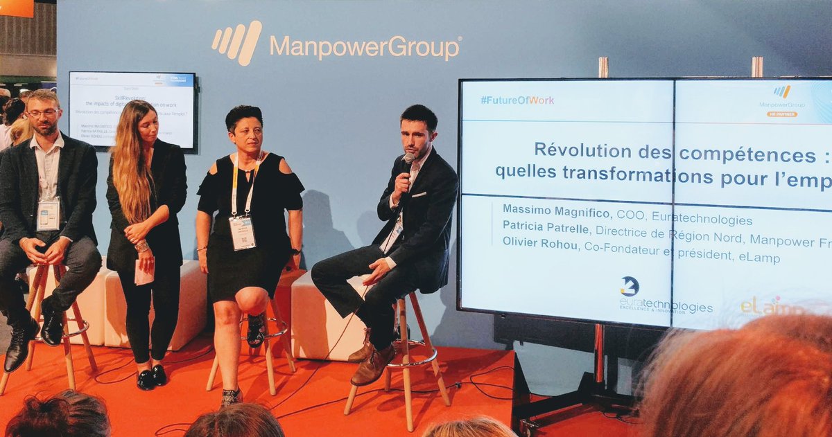 eLamp_fr's tweet image. [PITCH]
Merci @ManpowerGroupFR &amp;amp; @euratechnologie pour cette invitation à pitcher sur la révolution des #compétences en entreprise :)
#skilldata #revolution #transformation