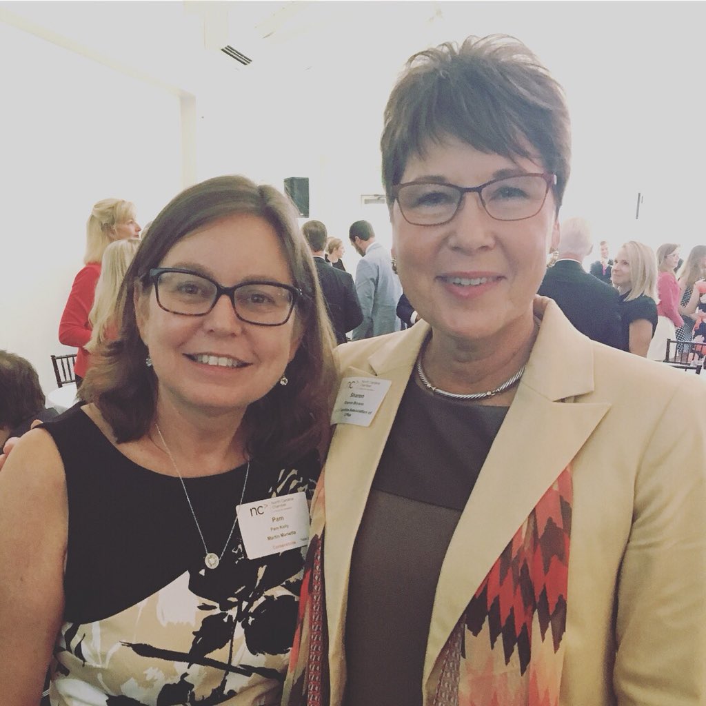 NCACPA's tweet image. @SharonHBryson and #NCACPA members, Pam Kelly [VP of Corporate Tax at Martin Marietta], and Curt Ladig [CEO of Delta Dental of NC] at the @NCChamber Government Affairs Reception! #advocacy #CEOonthego