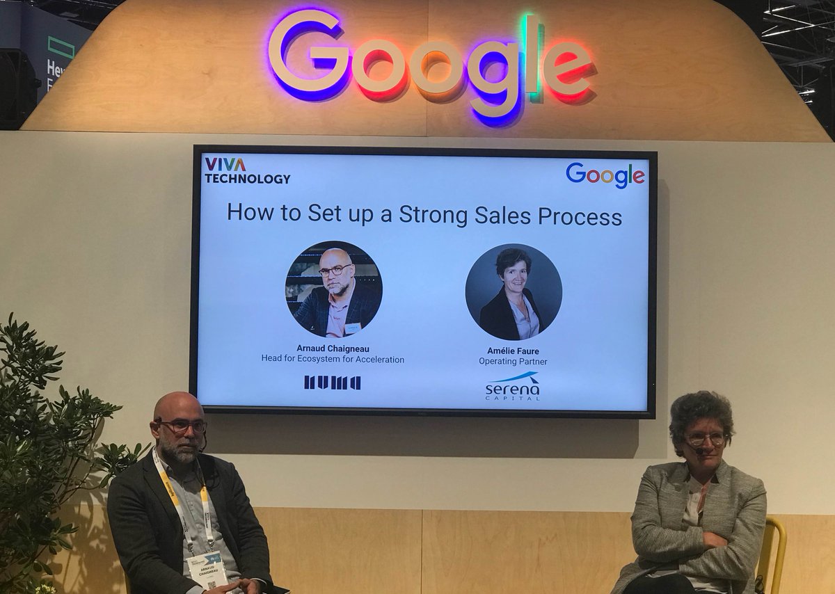 everquity's tweet photo. #Vivatech workshop Google - À retenir : identifiez champion i.e personne qui sera votre meilleur soutien chez le client. Rencontrez tous les influenceurs internes (IT, project manager...) qui pèseront sur décision finale avant d’envoyer votre proposition commerciale. @Ameliefaure https://t.co/MAkLMsOjJI