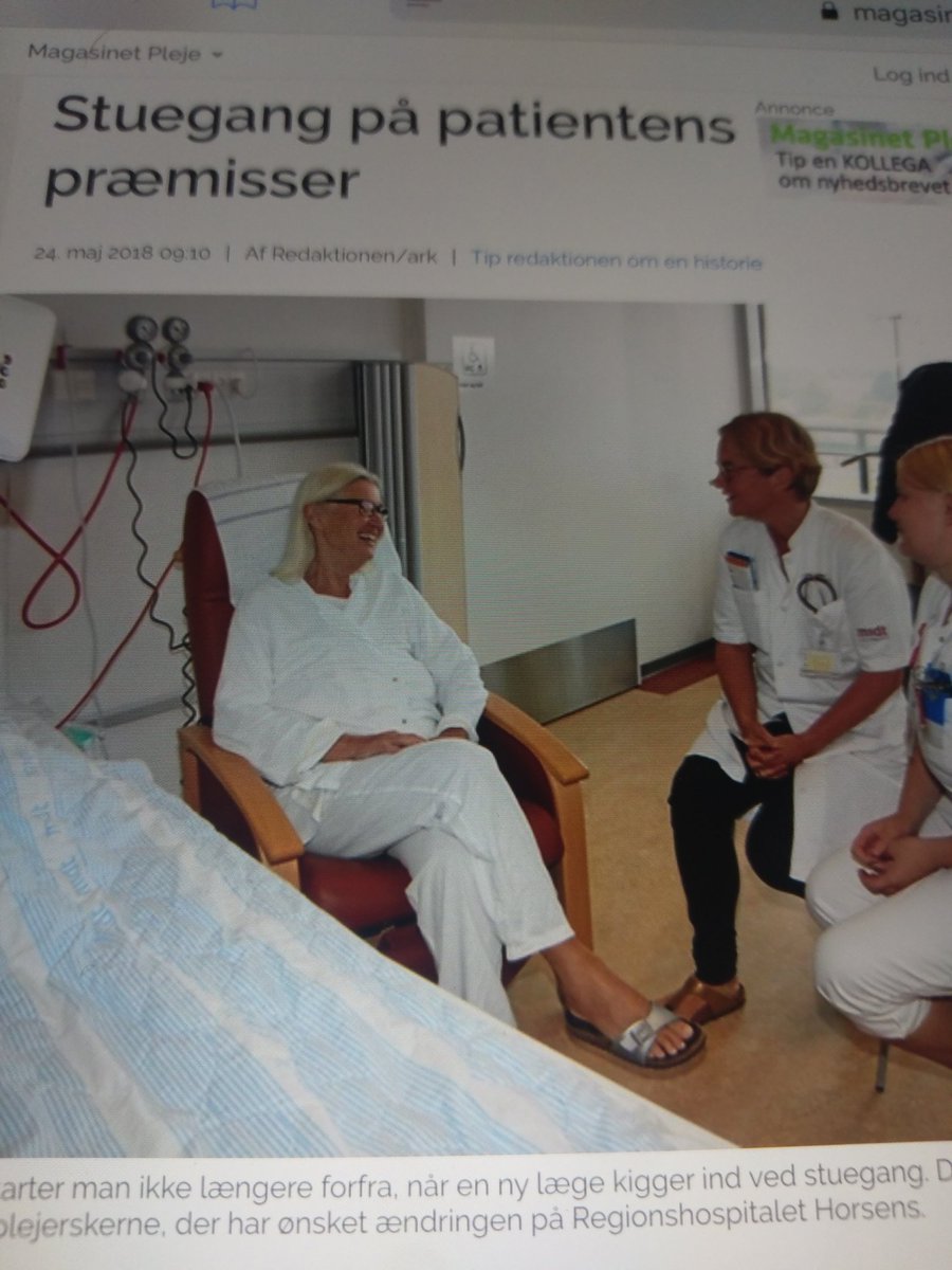 @HorsensHospital går stuegang ved samme speciallæge 5 dage i træk. Mere læring, højere kvalitet, kortere indlæggelse #sundpol