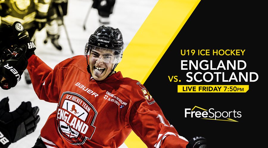 A good way to start the weekend! Join Paul Adey &amp; I for more LIVE hockey🎙: 

🥅 U19 International 
🏒 England 🏴󠁧󠁢󠁥󠁮󠁧󠁿 v Scotland 🏴󠁧󠁢󠁳󠁣󠁴󠁿 
📆 Friday May 25th
🕰 7:50pm
📺 <a href="/FreeSportsUK/">JEB</a> 

#ENGvsSCO #FreeSports

eiha.co.uk/england-junior…