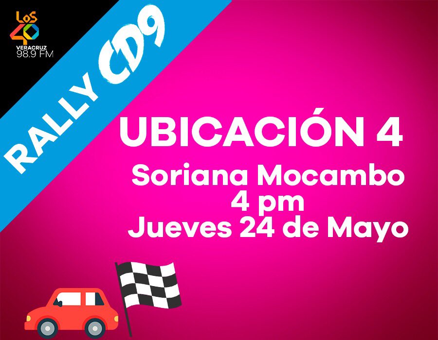 Los40Ver's tweet photo. Ubicación 4 #Comparte #PasaLaVoz #RallyCD9 #AlertaCoder ⚠️👋🏻😎 https://t.co/kpzhA96v3Q