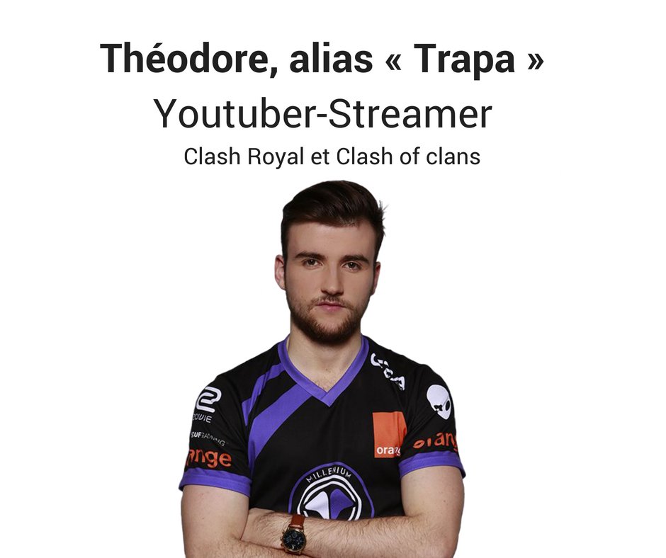 eSport_IICP's tweet photo. J-5🕺🎉 On vous dévoile notre premier intervenant de la conf #DigitalEsport : @trapacoc youtuber et streamer qui commente les plus grandes compétitions #ClashOfClans et #ClashRoyale, sera présent pour répondre à vos  questions ! 😬
Inscriptions 👉 https://t.co/xHwoxRT3Ip https://t.co/oISdXRM4op