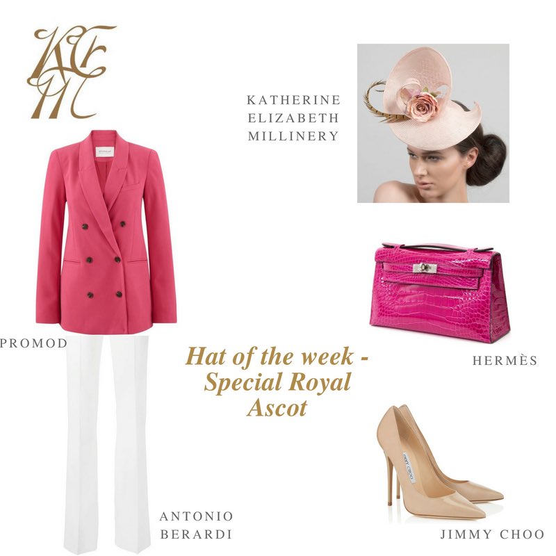 Hat of the week - Special Royal Ascot! 🌸🥂🇬🇧 

 #Hat #Millinery #millinerycouture #millinerylondon #royalascotlook #royalascot #royalascot2018 #rhschelsea #henleyregatta #epsomderby #epsomderby2018 #traditions #england #ascot #jimmychoo #hermès #racing #races #raceseason