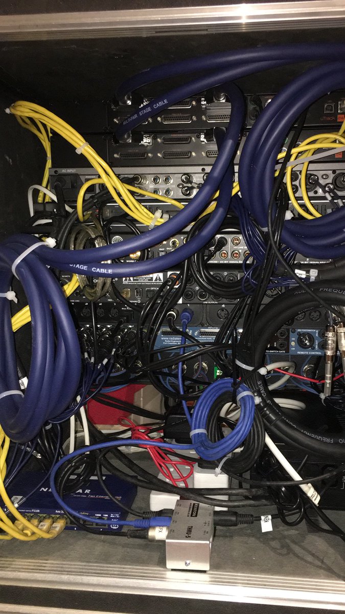 _Evansson's tweet image. Finishing the live playback rack for The Bowie Collective - my brain hurts