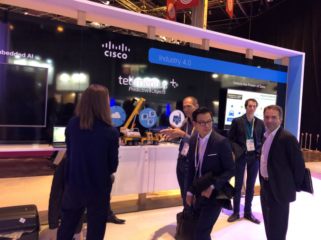 jmcambot's tweet image. RT jmcambot: #PredictiveObjects bring #Symbolic #AI at the #Edge to deliver #AssetIntelligence for #IIoT - TellMePlus demo « native CiscoKinetic Predictive Objects » VivaTech