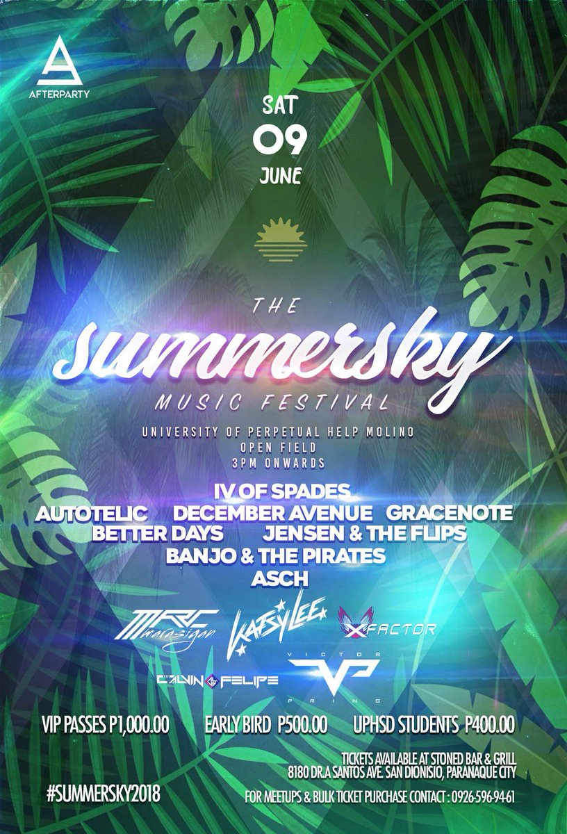 rbarrozal's tweet photo. TICKET SELLING IS ON-GOING!! DM ME FOR MORE INFO! TAG YOUR BUDDIES 💙💙 DM ME FOR RESERVATIONS!!!

@IVOFSPADES @AutotelicMusic @decemberave @gracenote6 Banjo &amp; The Pirates @JensenXFlips @JensenXFlipsPH ASCH &amp; MORE!!!! 

@IVOFMEMES https://t.co/ZEkNRMGONx https://t.co/QhXsPVpE6u https://t.co/sIKdFxcMKH