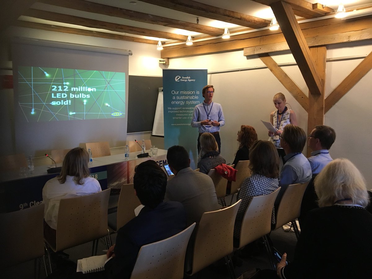 Energi_mynd's tweet photo. I dag sammanfattar vi om hur Sverige tacklade den globala utmaningen, Global Lighting Challenge genom belysningsutmaningen på #CEM9 #NCEW2018 #glcswe https://t.co/1wVGMzUIbO