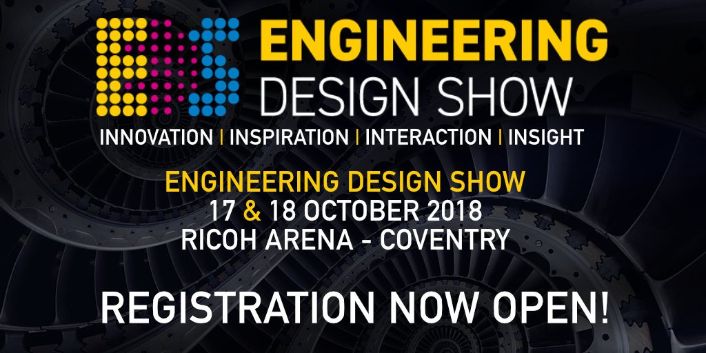 Pleased to announce that registration for <a href="/EngDesignShow/">Engineering Design Show</a> is now open! We look forward to seeing you <a href="/RicohArena/">Ricoh Arena</a> again in October for more #Engineering #Electronics and #Embedded design at its best