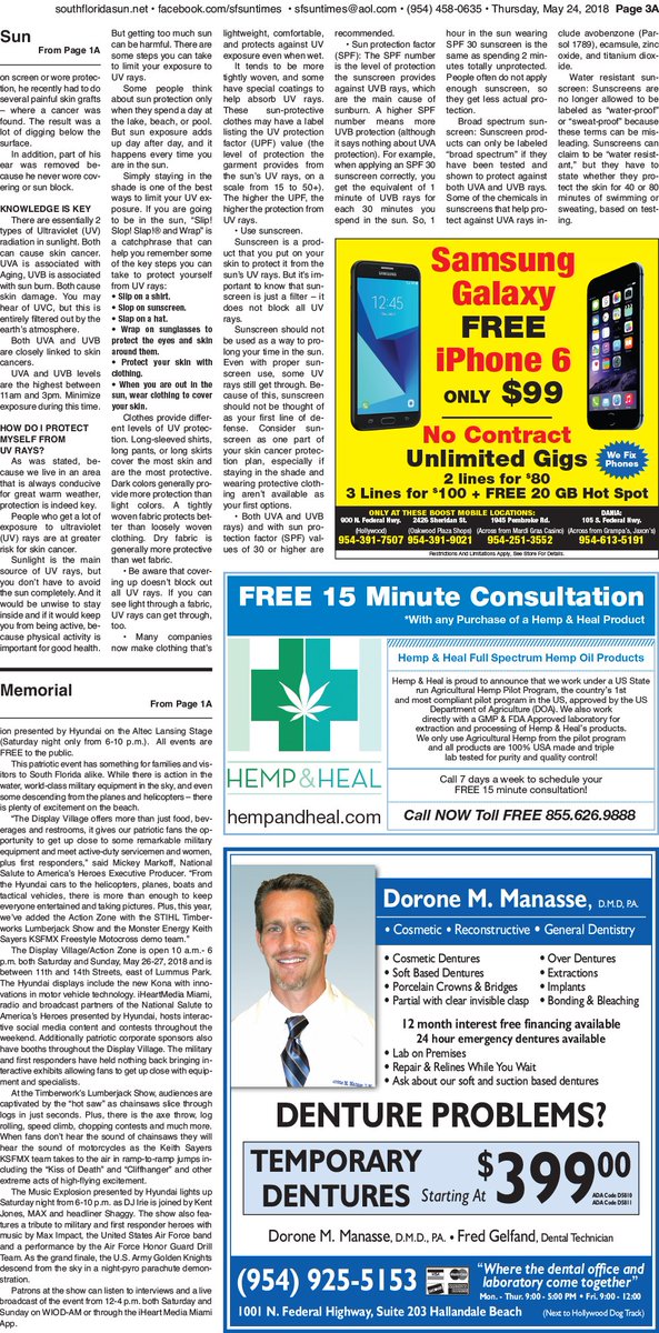 THIS WEEK IN THE SUN TIMES NEWSPAPER. Have You Heard About Hemp &amp; Heal? Its is indeed revolutionary. southfloridasun.net/1635243.html <a href="/cecilehiles/">cecile hiles</a> <a href="/hempandheal/">Hemp and Heal</a>