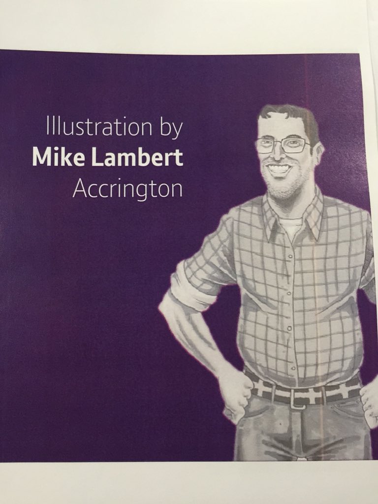 CRTowner's tweet photo. Do you recognise this man?
@MarcAllera @lynseyhipgrave1 great artwork by Mike Lambert from Accrington #consumerlive2018 https://t.co/dmmMb31Nfz