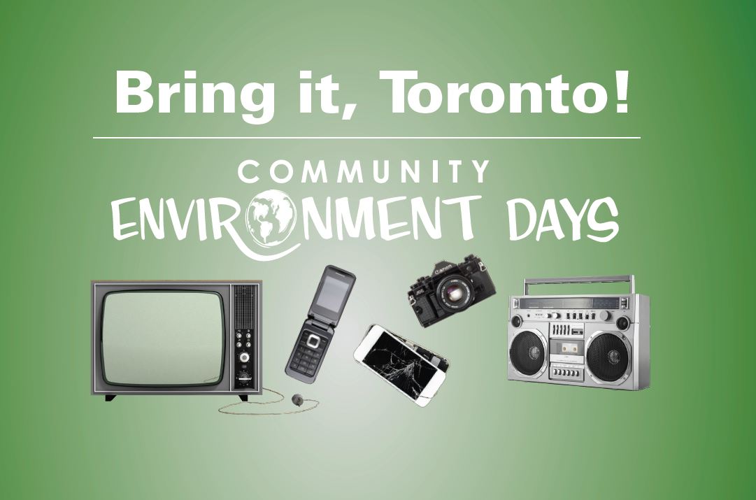 Doing your #springcleaning? Bring any household hazardous waste, electronic waste or unwanted items for donation to a #CityofTO Community Environment Day event near you. Find your local event: toronto.ca/environment_da…