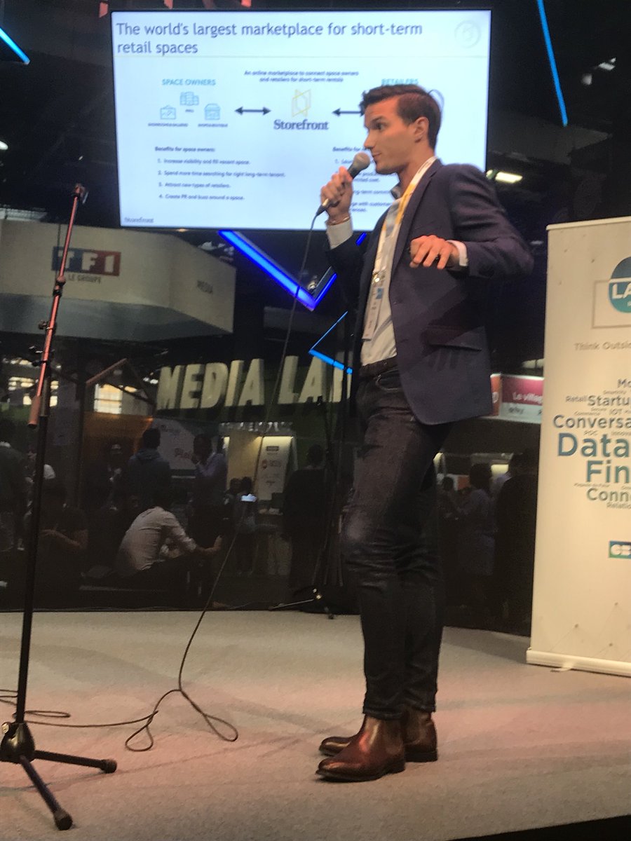 CartesCB's tweet photo. "On est décrits comme le AirBnb du pop up store" @storefront #popupstore #VivaTech #PitchInStore #LabByCb https://t.co/UrUxBcJlip