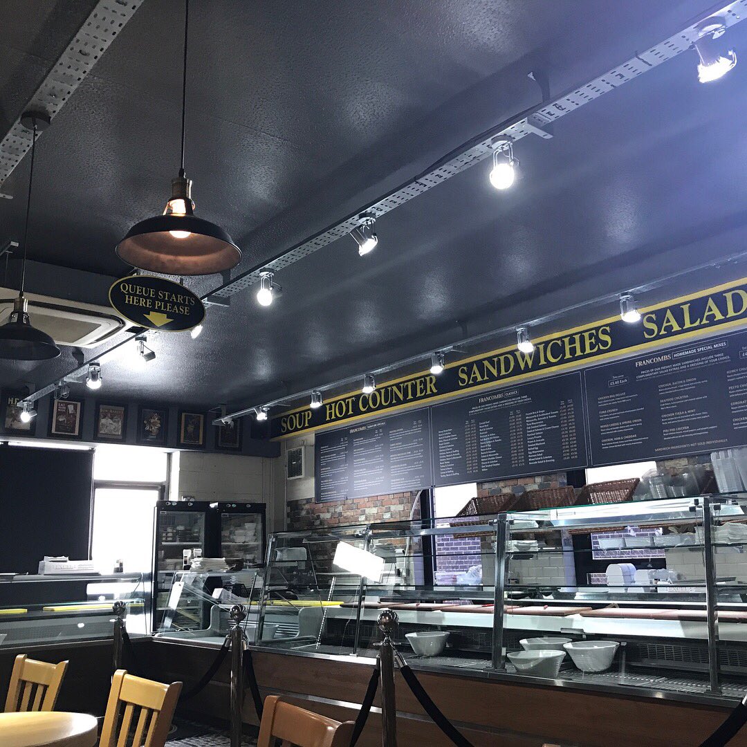 onxelectrical's tweet image. #tbt Previously completed project - Francombs Sandwich Shop #medwaycityestate #medway #kent #electrician #electricalcontractors