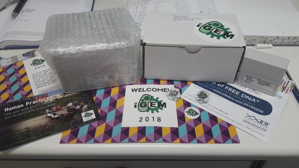 We are happy to inform you that the iGEM 2018 Distribution Kit has arrived! #WelcomeToiGEM