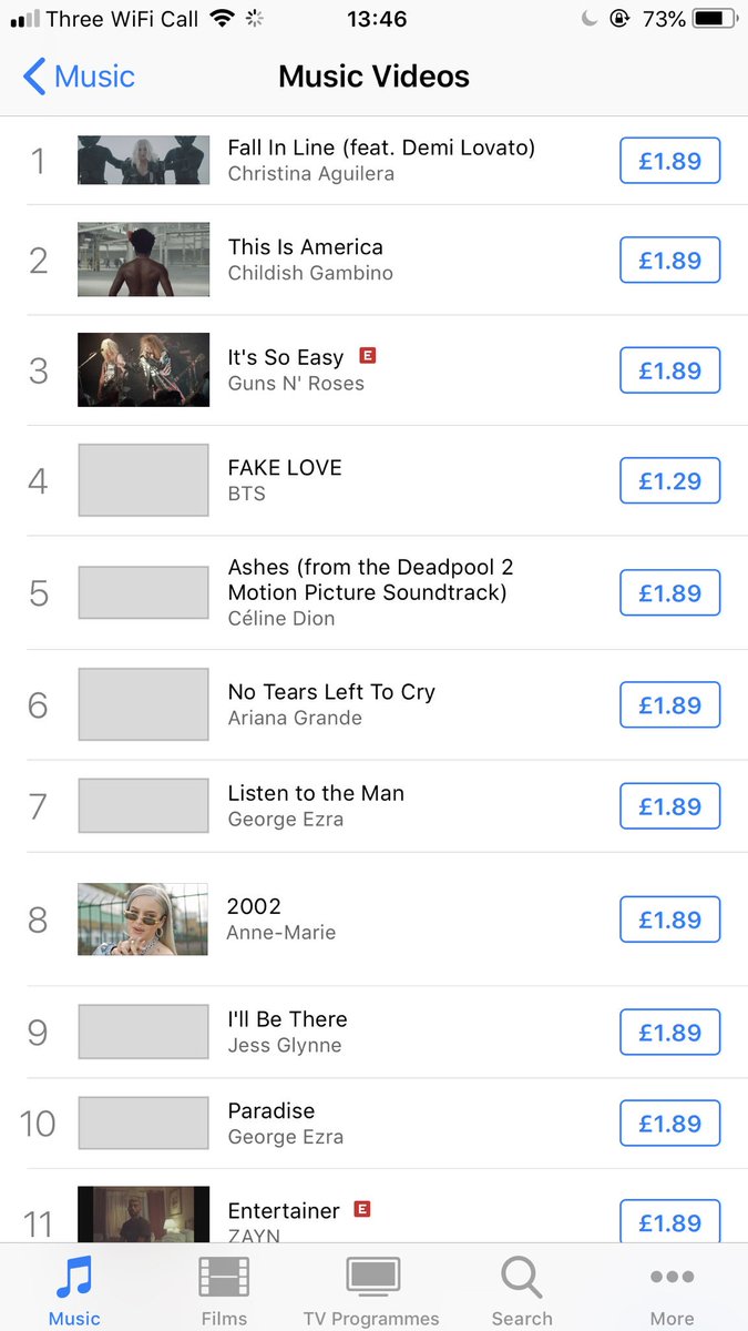 Brandon43036218's tweet photo. #fallinlinemusicvideo IS NUMBER 1 on iTunes UK👑💛 @xtina @ddlovato https://t.co/dL9o3abltD