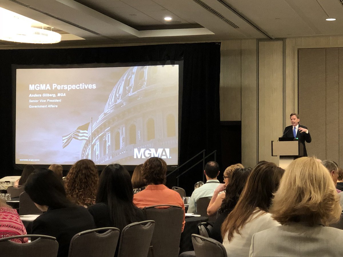 betterhlthcare's tweet photo. Enjoying @MGMA’s, @AndersGilberg, as he gives the keynote for our @CAQH ProView User Conference. https://t.co/rVi3zXr3Kt