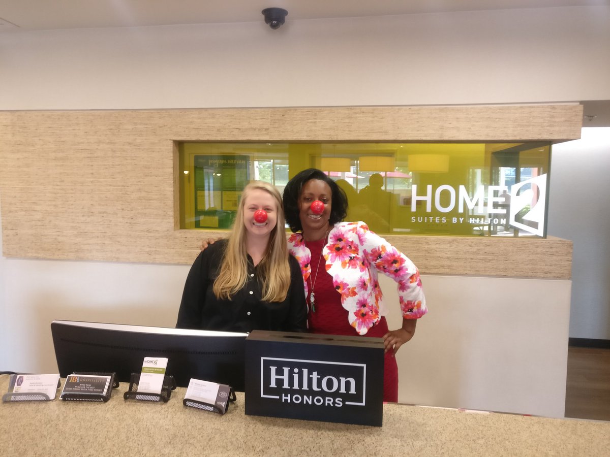 Great to see the good work of #rednoseday represented at my hotel today!
