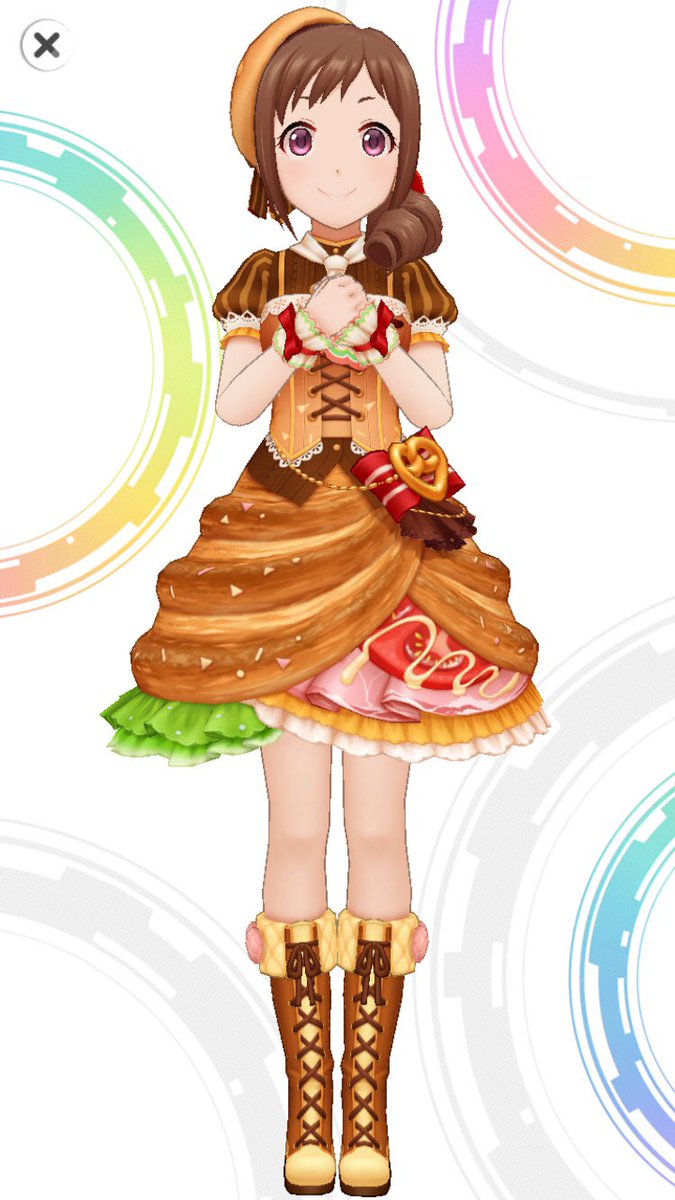 710 Ssr大原みちるの衣装です ご査収ください デレステ 大原みちる をしたかった 遅かった