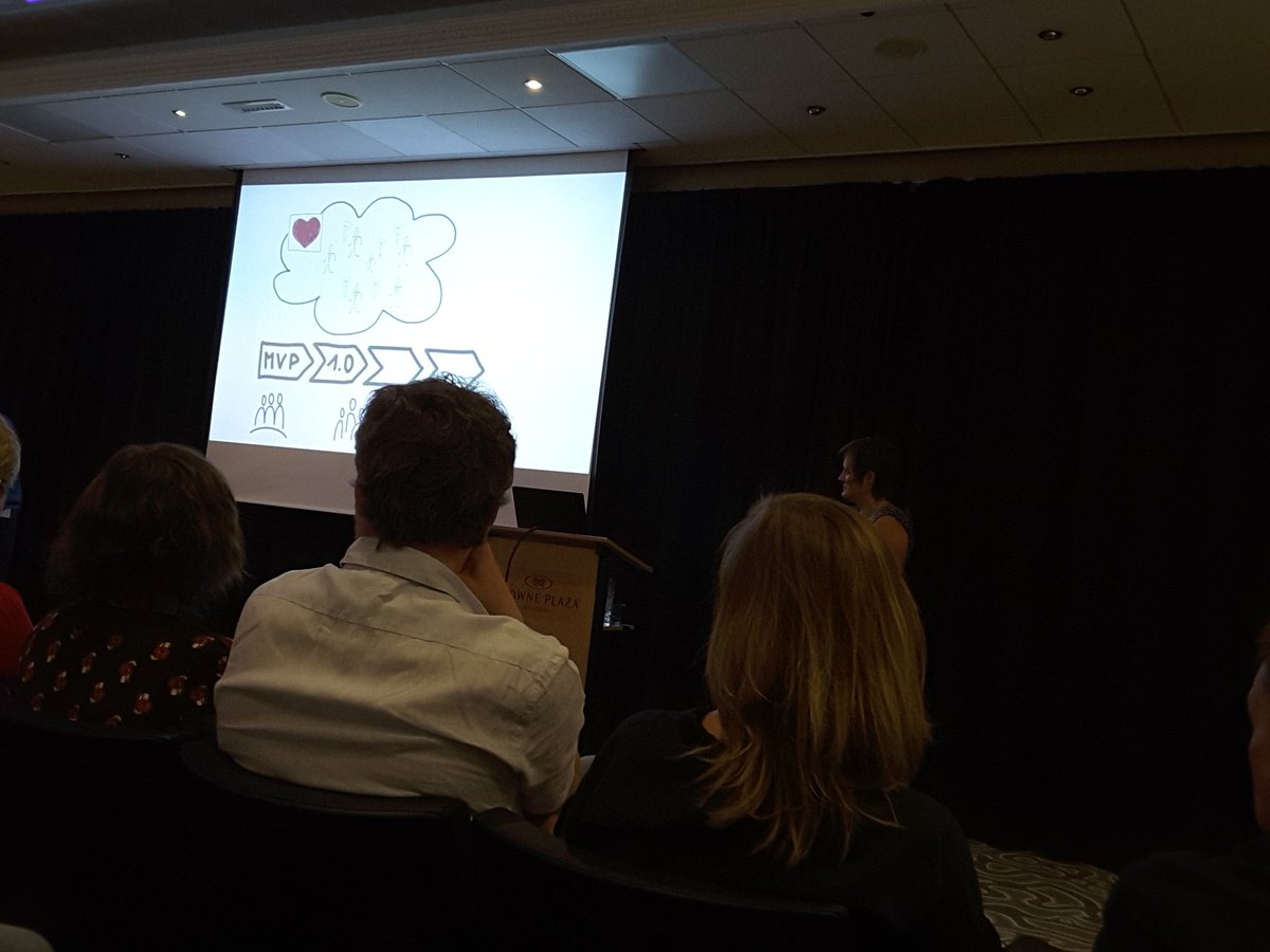 UKAdrianReed's tweet photo. Staying in love with the problem crucial to sustain energy on a project. Ground rules key. Enables team to challenge each other. It's the challenging conversations that have value. Say Frauke Neels & Michel Van Montfort at #BABeyond18 https://t.co/6EuLi4jVvK
