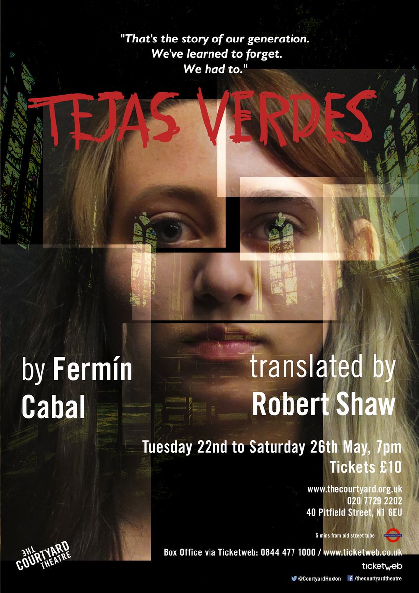 Tonight .<a href="/CourtyardHoxton/">The Courtyard Theatre</a> : <a href="/TheDisappeared_/">Tejas Verdes_ Courtyard Theatre</a> 
Join us for this marvellous evening of political theatre starring an all-female ensemble! Tickets available on the website or on the door
#theatre #NewWriting 

Audiences: "breathtaking"
"Not missing a beat from start to finish"