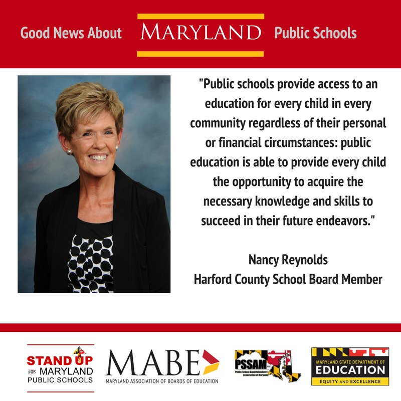 MABE_News's tweet photo. MABE board member Nancy Reynolds from @HCPSchools knows the value of public education in Maryland. #StandUpMD https://t.co/fYFgWJ1v9t https://t.co/TJA32scIQz