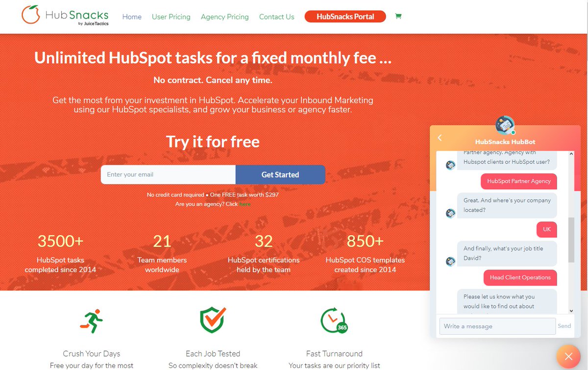 HubSnacks's tweet photo. We love the new #HubSpot #Bot #HubBot 💓. Have a look how it works on #HubSnacks and give it a try 👉 https://t.co/LQHrlzyDkJ https://t.co/zSmZAO3OIl