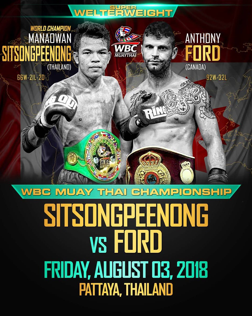 TBSBodySnatcher's tweet photo. aug 3 i return to pattaya world boxing stadium to fight for the wbc super welterweight world title see you there #biggreenbelt #muaythai https://t.co/mvbr9Whb8W