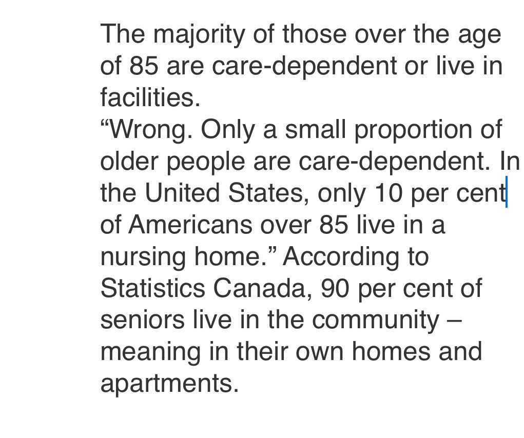 “Most old people are in Care Homes”
media myth we need to dispel! 
From a talk  by #AshtonApplewhite