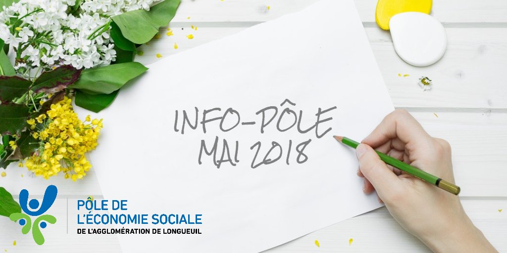 Votre info-Pôle pour demeurer à l'affût des activités et des bons coups de l'économie sociale dans l'agglo de Longueuil! bit.ly/2KOmbF8
Pas encore inscrit : bit.ly/2xkIO0J