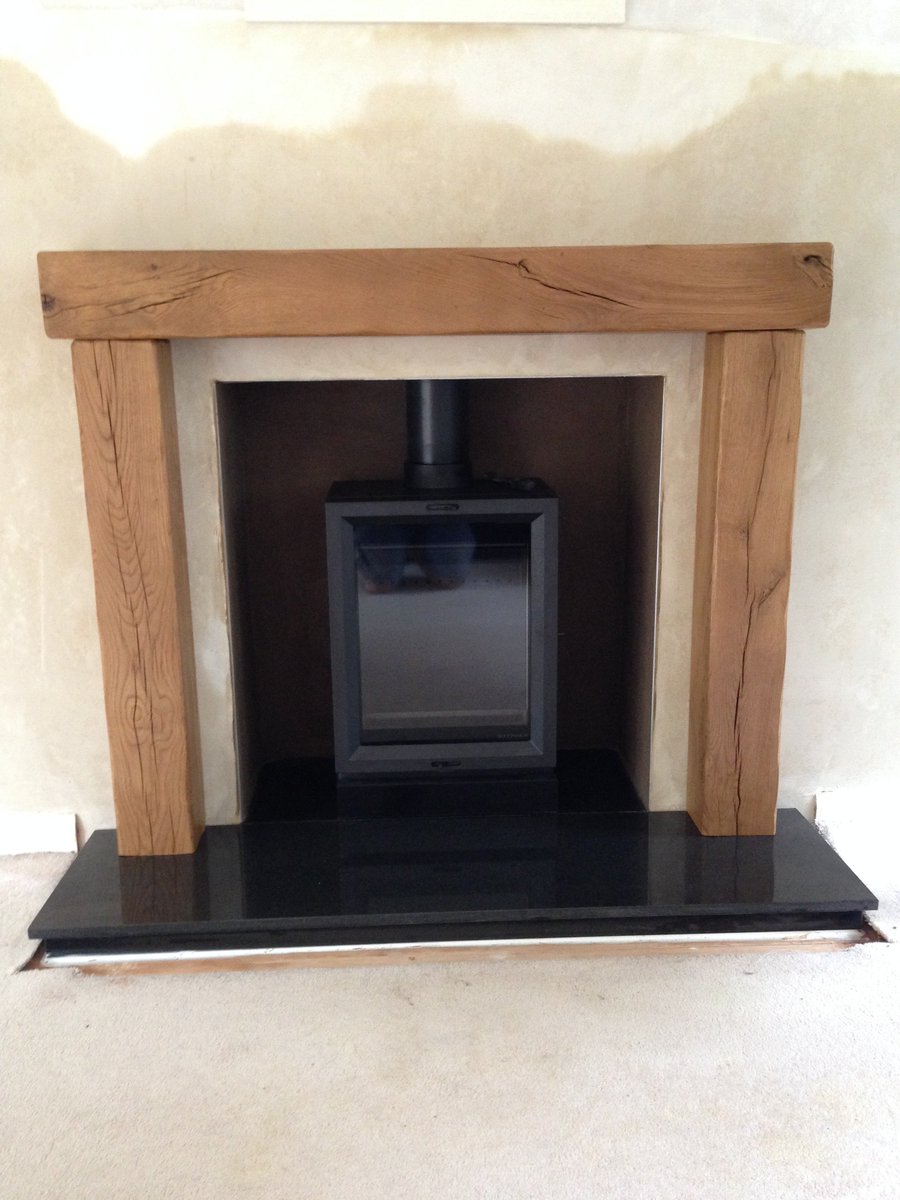 grandissonfires's tweet photo. Stovax View 5T Woodburning Stove installed with Polished Black Granite Hearths and a Solid Oak Beamish Surround. A great simplistic look we think you will agree https://t.co/iSdWL0KUcB