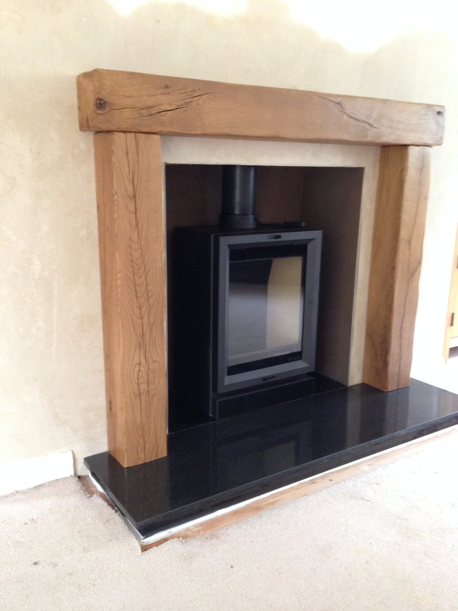 grandissonfires's tweet photo. Stovax View 5T Woodburning Stove installed with Polished Black Granite Hearths and a Solid Oak Beamish Surround. A great simplistic look we think you will agree https://t.co/iSdWL0KUcB