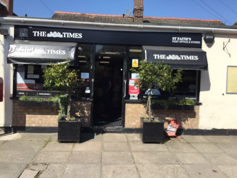 MandyNewsuk's tweet photo. St Faiths Stores are ready to help you celebrate winning a THOUSAND pounds, just grab a celebration selfie in store and post it on Instagram/Twitter #SunCelebration for your chance to be in the money £££££s @Dan_NewsUK @tomNewsUK @PowerforceGB https://t.co/LMs2LJbFMr