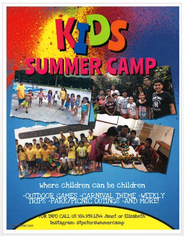 Summer Camp at St. Peter's Church!