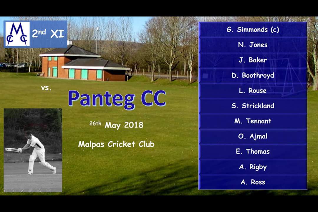 MalpasCricket's tweet photo. Teams for this week's games against @PantegCc https://t.co/H9civGpoB6