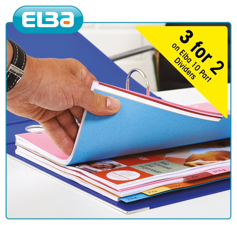 This fantastic deal is with dividing your attention to:
Grab this #3for2 offer on Elba Subject Card Dividers today.

ow.ly/xPk630jGLlq