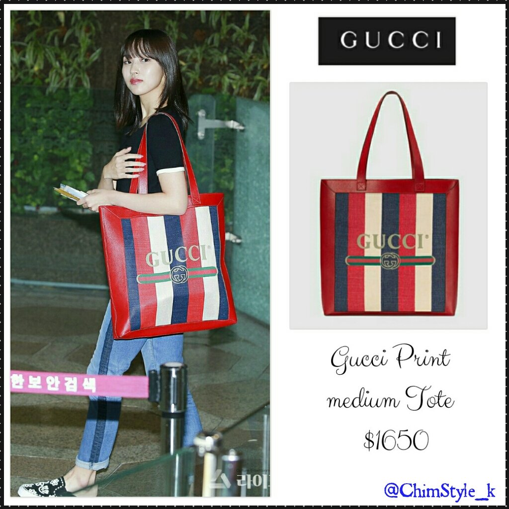 gucci print medium tote