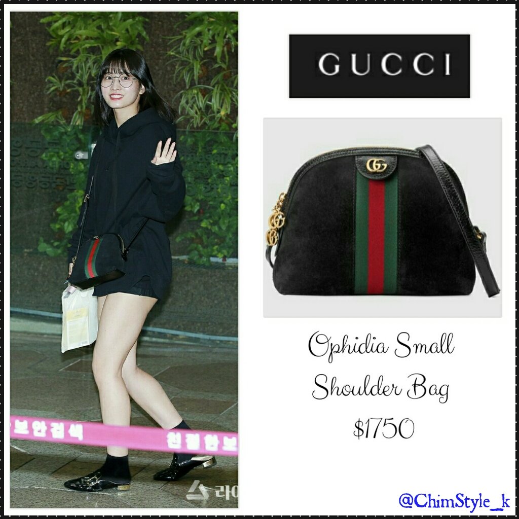 KPOP STYLE 🌸 on Twitter: "180524 #TWICE's #Momo @ Gimpo Airport off to Japan 💕 Bag: GUCCI - Ophidia small shoulder bag ($1750) #TWICEfashion / Twitter