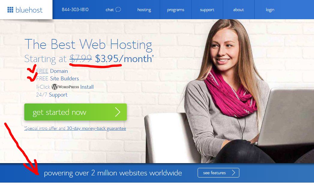 Word hosts. Bluehost. Highly recommended website. Have a chat. How buy host.