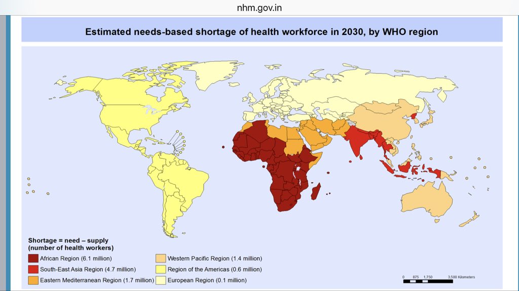 RED CARD on AFRICA on shortage of health workers! Will #UHC be a saviour? African governments need a wake up call on investment in health sector. Health is wealth <a href="/UHC2030/">UHC2030</a>