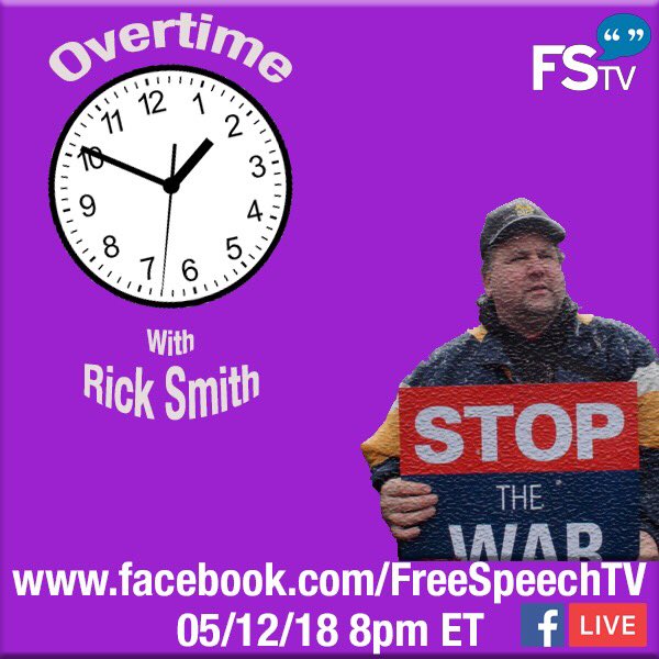 freespeechtv's tweet photo. Make sure you watch "Overtime" with @RickSmithShow tonight after the Rick Smith Show only on https://t.co/2XkvCSjqwV at 8pm EST https://t.co/YFMzybq57y