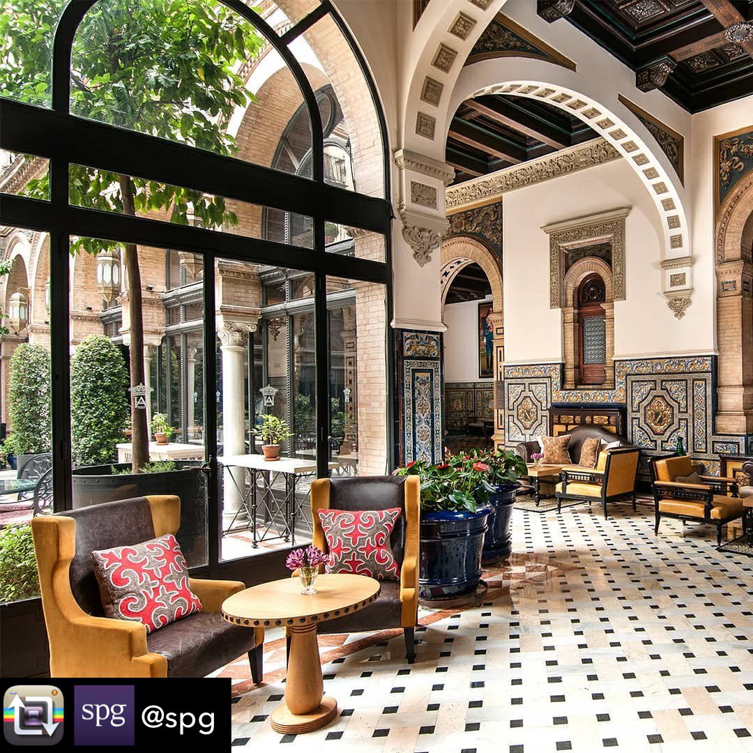 Thinking of far away places and beautiful architecture. The extraordinary detail and fine furnishings @hotelalfonsoxiii is simply stunning. #spglife #hospitality #design #hospitalityindustry #hotelfurniture #decor #inspiration #interiors #furnituredesign #wecreatehospitality