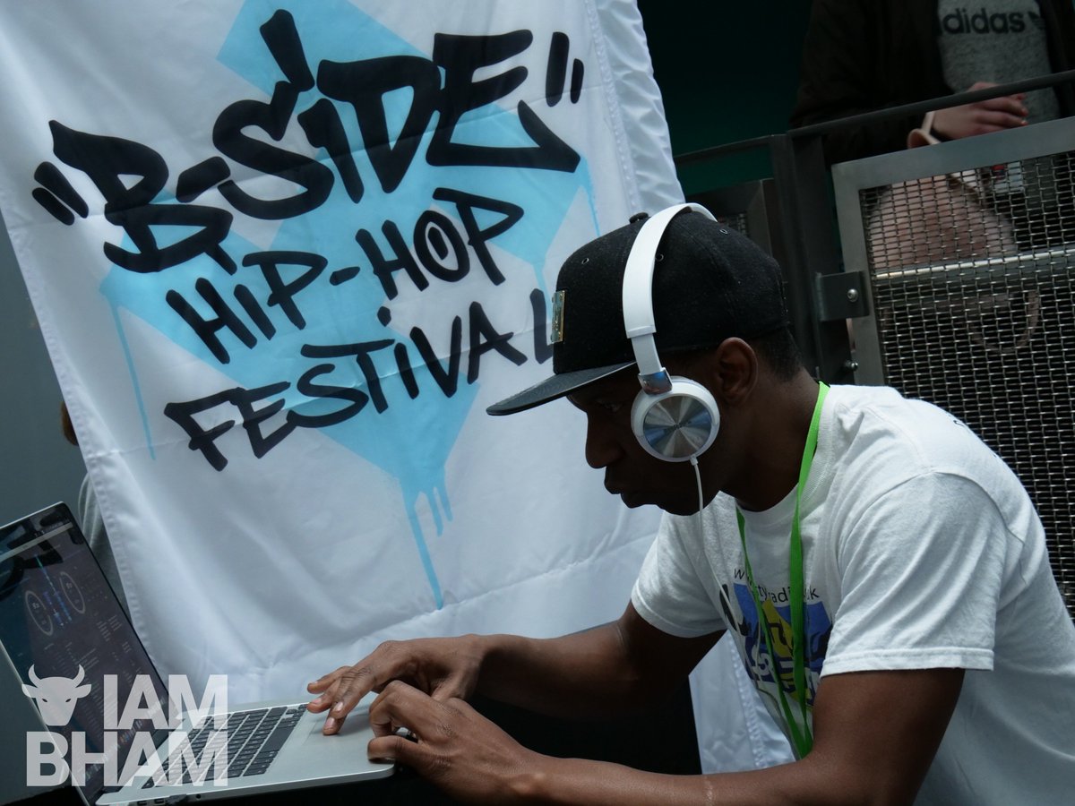 IAmBirmingham's tweet photo. If there's one exciting #Birmingham event everyone's been talking about this weekend, it's the amazing, inclusive and incredible B-SIDE Hip Hop Festival, taking place at and around the @BrumHippodrome until tomorrow evening! #BSIDE2018 https://t.co/z18kARQrQi