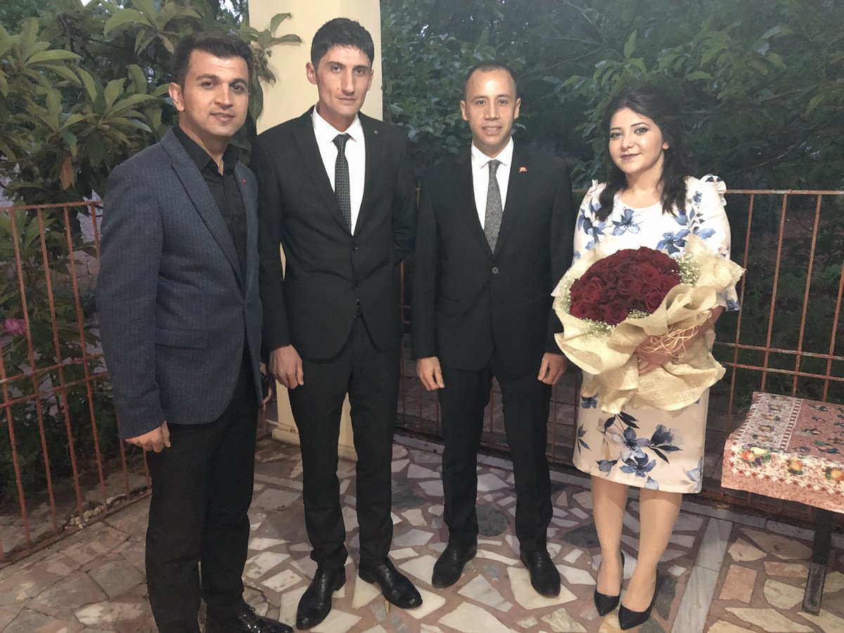 fuatyozbatiran's tweet photo. Ülkücü şehidimiz Ahmet Kerse ağabeyin yeğeni Nesrin Kerse kardeşim ile ülküdaşımız Engin kardeşimin mutlu bir yuva kurma yolunda atmış oldukları ilk adımda yanlarında olduk. Cenab-ı Allah utandırmasın. Hayırlı uğurlu olsun. https://t.co/nUv9pTVRtC