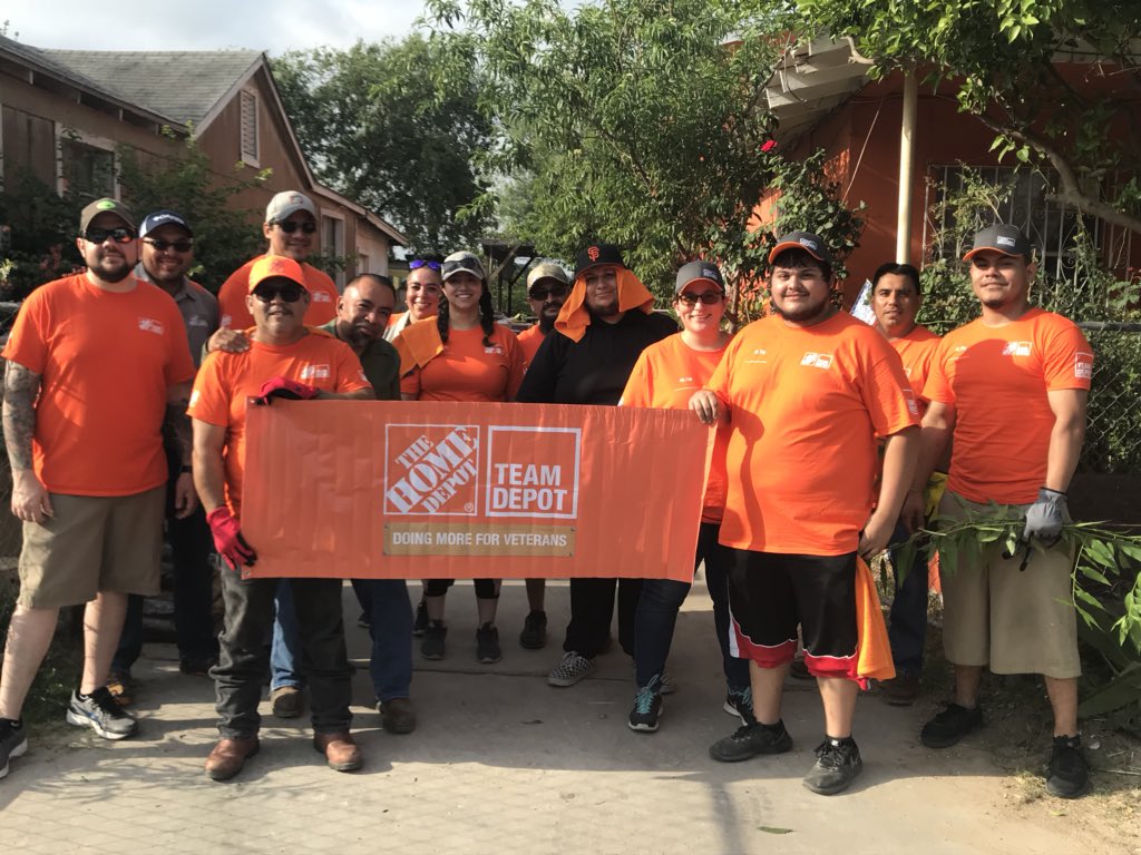 draku0927's tweet photo. Team 6540 Laredo getting ready for  our 1st Team Depot event of the Season.  So proud of our associates doing what we do BEST-taking care of people and our community!!!!
#supportingourveterans https://t.co/2sYiOedwja