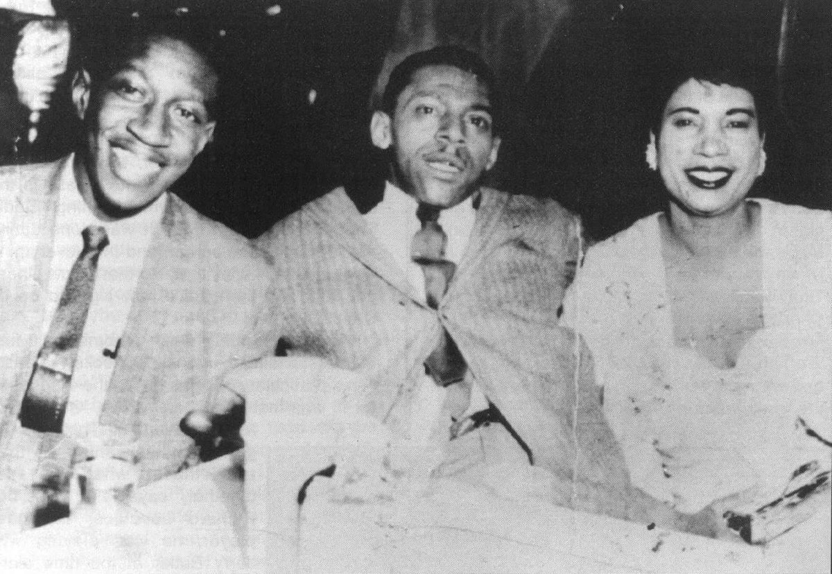 doug_lohnes's tweet photo. Abu Talib aka Freddy Robinson, Little Walter and Walter's girlfriend Mattie in Chicago 1958. Photo Abu Talib https://t.co/iAvS2rto9z