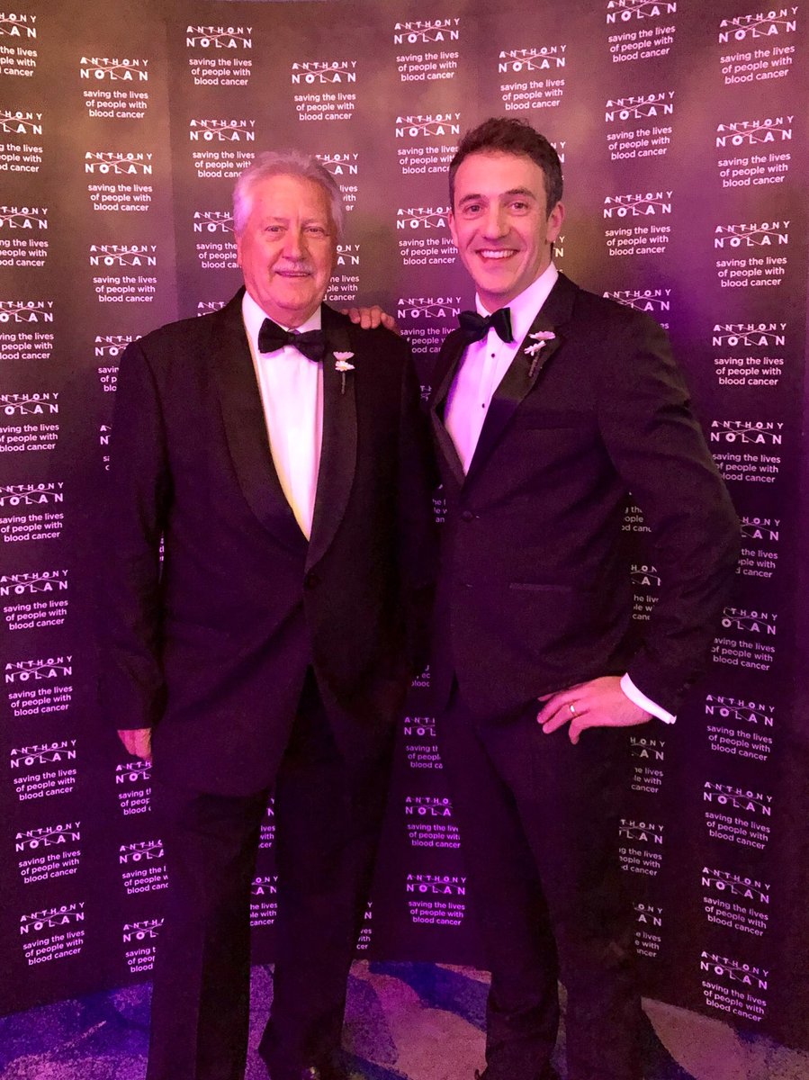 joe_crowley's tweet photo. All set with my co-host @BrianTurnerChef for @AnthonyNolan’s 24th Daisy Ball. Another wonderful, entertaining night ahead to raise loads of dosh to help save the lives of those with blood cancer. https://t.co/qBiGscJpGU