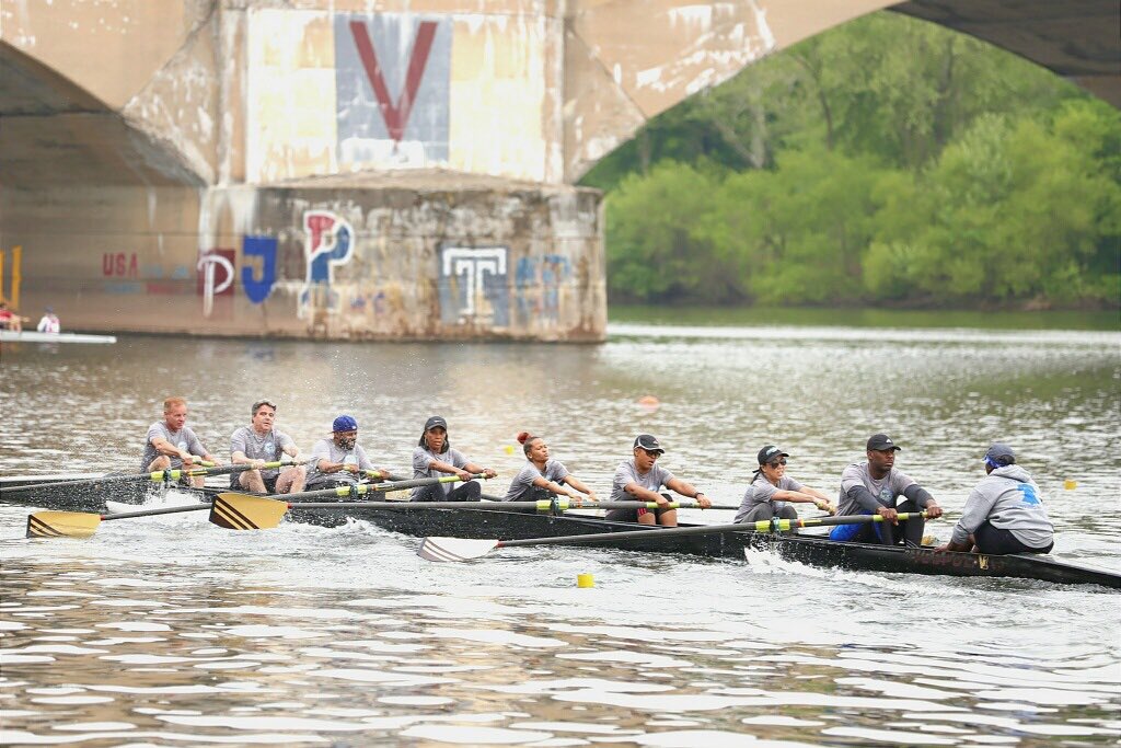 PHLCouncil's tweet photo. Congratulations to the @PHLCouncil Rowing Team on their performance in the @DadVailR #CorporateChallenge today. They rowed to raise money for local youth rowing programs. #teamwork 🚣🏼♀️ https://t.co/EfNuJ8z9HT