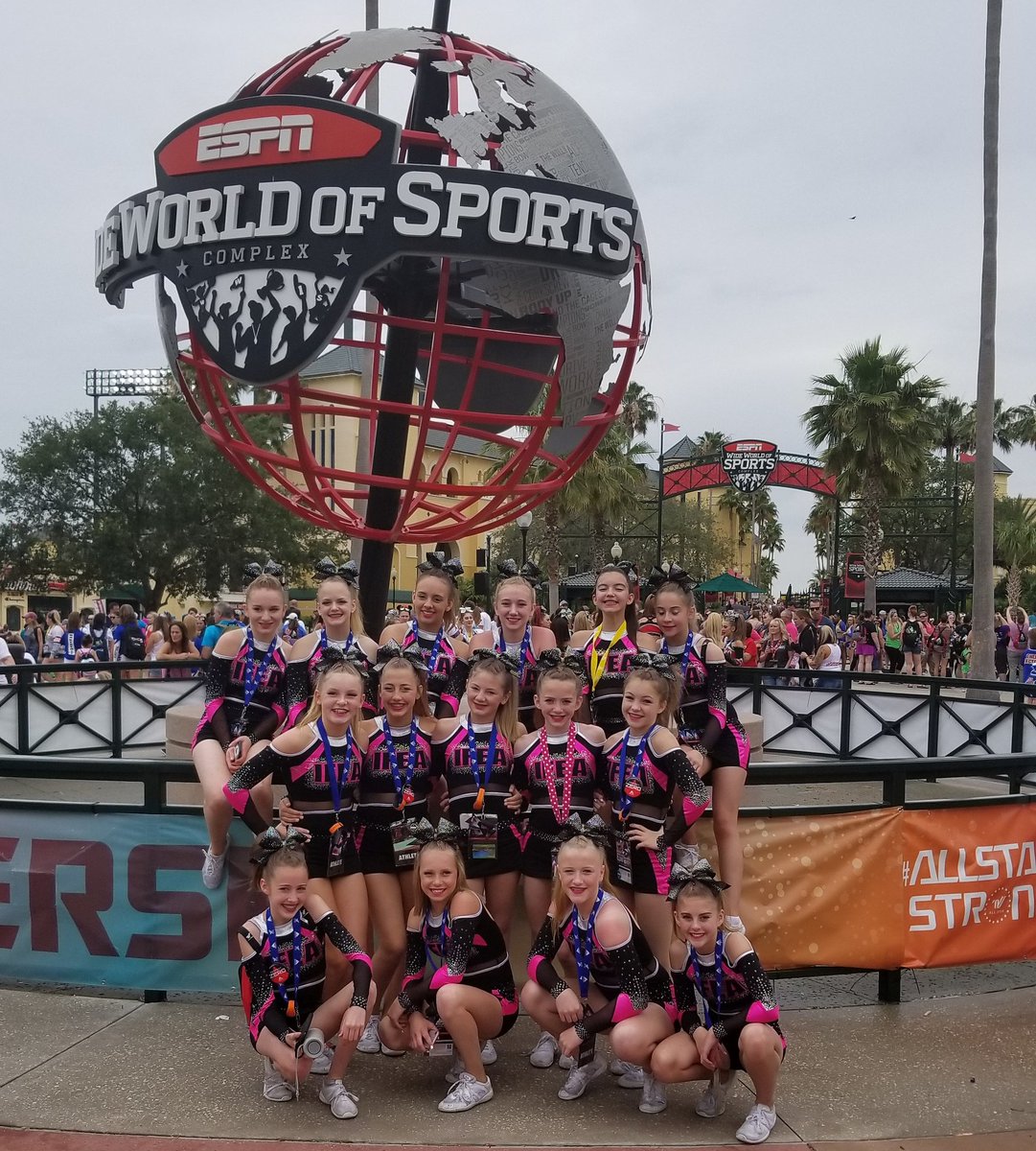 ifeacheer's tweet photo. We are having a BLAST here in ORLANDO!  #IFEAseniorEmpire is ready to show you all their amazing routine! 💖💞💖 #TheD2Summit2018 #IFEAlife #IFEAroyalty #IdahoFalls #AlwaysStrong #SemiFinals https://t.co/Y7VqyM9pM0