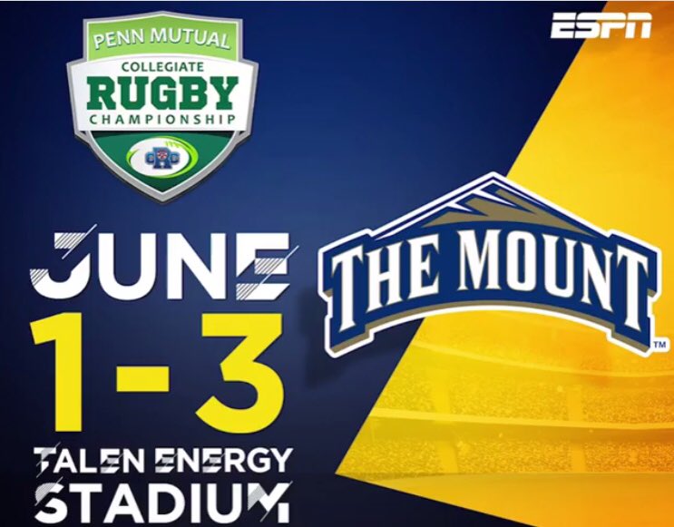 MountRugby's tweet photo. Officially 3 weeks away! Get your tickets here to support Mount Rugby as they play in Pool A with Lindenwood, Wisconsin and St. Joseph’s! #MountRugby #CRCBound #PennMutualCRC 
 
https://t.co/biY3jWobUo https://t.co/smInnwgY1C